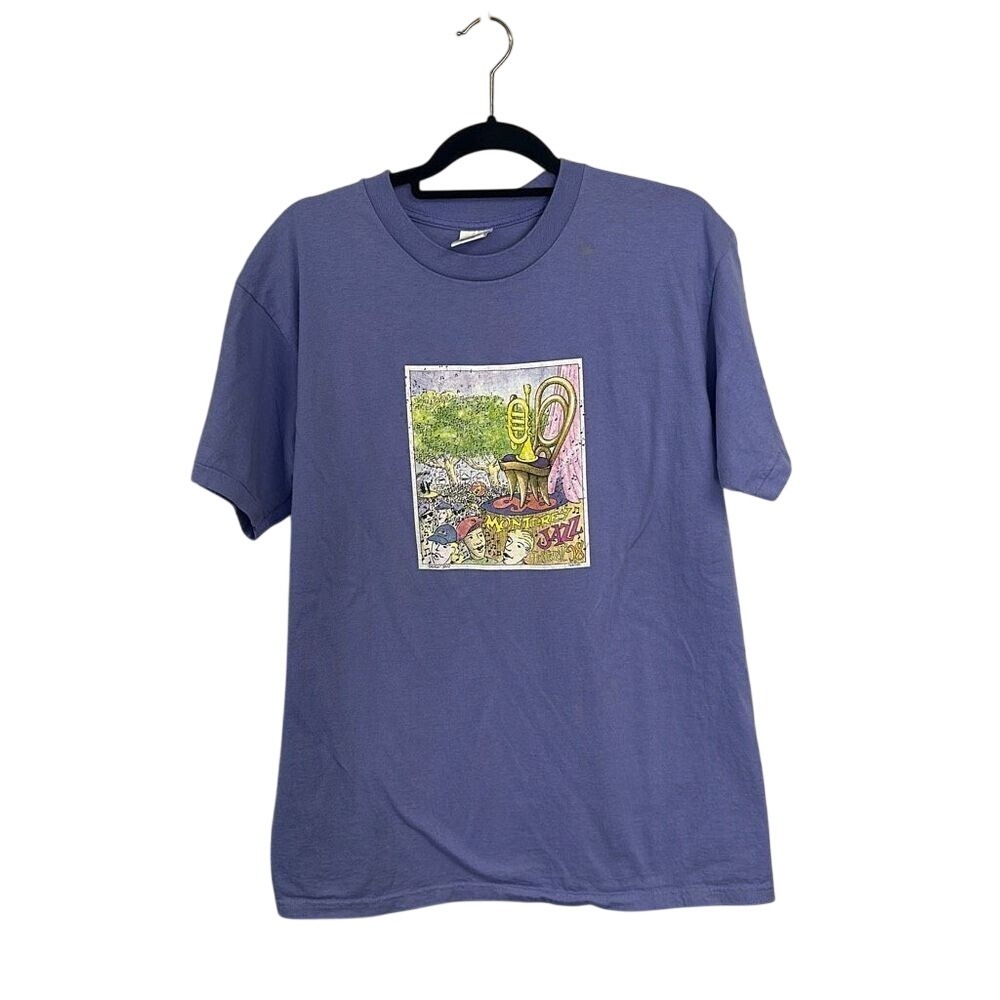 Anvil Vintage 90's Men's Short Sleeve Pre-Shrunk Monterey Jazz Festival Print Sh